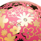 Decorative pink cup with floral patterns , luxury fragrance cup 