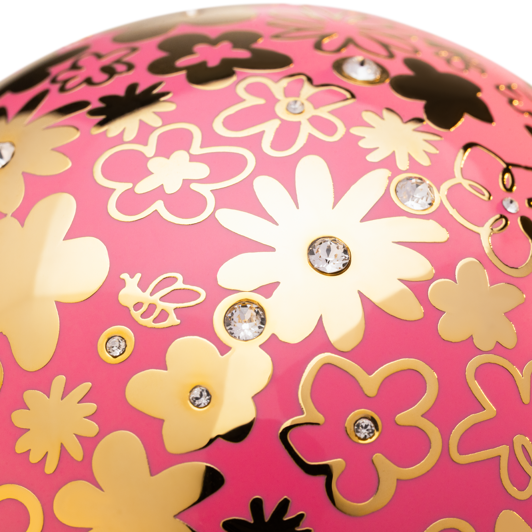 Decorative pink cup with floral patterns , luxury fragrance cup 