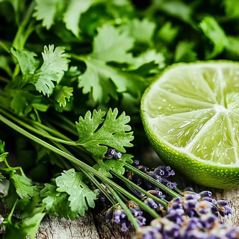 Bergamot with herbs and Levander