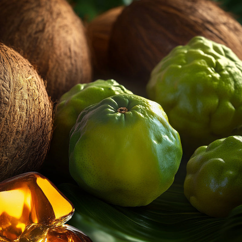 Bergamot and coconut with amber