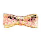 Pink and Plated  Gold Luxury Lipstick Case with Swarovski crystals