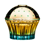 Decorative luxury niche fragrance with 'House of Sillage' branding on a white background