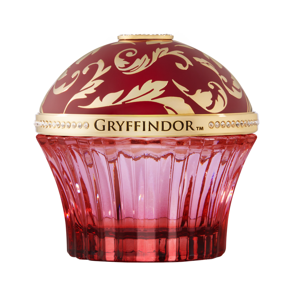  It displays a luxurious arabesque design showcasing the brilliant eagle mascot for the House of Gryﬃndor™. The blue ombre-lacquered French glass is hand polished and hand crafted by the finest French artisans