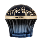 Batman style parfume with Swarovski crystals and Batman logo