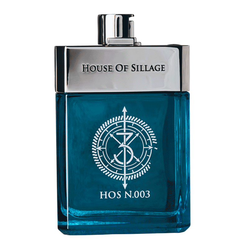 lagoon Blue flacon with fresh parfume 